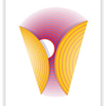 Peter Monaghan, Concentric Circles- Red/Purple- Orange/Yellow