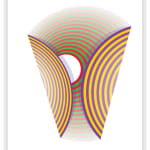 Peter Monaghan, Concentric Circles- Red/Green- Purple/Yellow