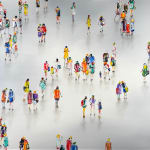Julian Opie, Paris Sprinters - Nethaneel, Daniel, Kesi, Sam, 2024