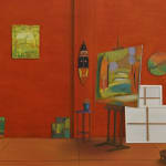 Graham Fletcher, Studio X (Red I), 2025