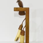 Paul Dibble, Woodpigeon flies Above a Kowhai Tree, 2023