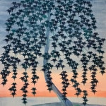 Catherine Cazalet, Blue Trees, Orange Sky