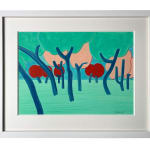 Catherine Cazalet, Blue Trees, Orange Sky