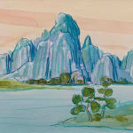 Catherine Cazalet, Mountain with Trees