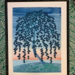 Catherine Cazalet, Blue Trees, Orange Sky