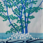 Catherine Cazalet, Blue Tree, Green Leaves III