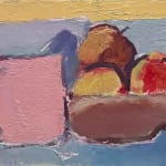 Michael Weller, Apricots in a Red Bowl, 18th July 2024