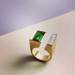 GRIMA, Emerald and Diamond Ring, 1986