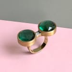 GRIMA, Emerald and Diamond Ring, 1986