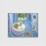 Matthias Weischer, Blaues Zimmer, 2025