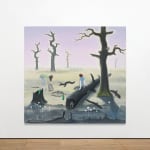 Charles Avery, Untitled (Woman Reading, The Egg Eating Egret), 2023