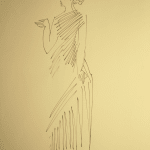 Syed Sadequain, Standing Woman (Caryatid), c.1962