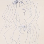 Syed Sadequain, Untitled (Couple Embracing), 1976