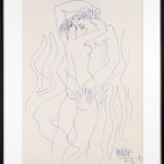 Syed Sadequain, Untitled (Couple Embracing), 1976