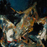 Francis Newton Souza, Standing Nude in City Background, 1959