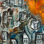 Lancelot Ribeiro, City with White Sky, 1965