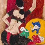 Lancelot Ribeiro, City with White Sky, 1965