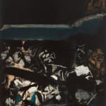 Francis Newton Souza, Standing Nude in City Background, 1959