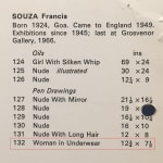 Francis Newton Souza, Woman in Underwear, 1961