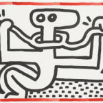 Keith Haring, X-Man, from White Icons (Littmann PP. 173), 1990