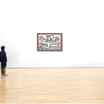 Keith Haring, X-Man, from White Icons (Littmann PP. 173), 1990