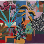 Mary Finlayson, Pink Room with Plants (Rug)