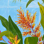Natalia Juncadella painting of tropical plants detail