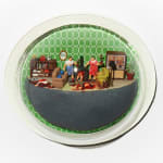 Abigail Goldman's sculpture of a living room murder scene