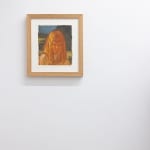white wall with painting by Rachel Gregor
