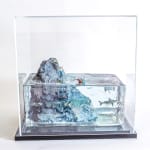 artwork with glass case over it
