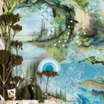 Detail image of Gregory Euclide's "The Extraction of Knowing" top left corner.