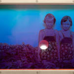 backside of translucent painting