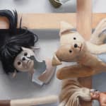 closeup detail of painting