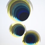 1010 abstract painting yellow and blue