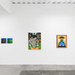 Install Image of "Oddkin", from left to right, “Jane & Jake”, “Circle in Golden Gate Park”, “MY ANGEL”, “CheezIt Angel”.