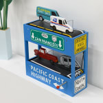 Installation view of the CA-1 diorama by We Are Out of Office