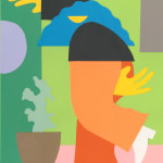 collage depicting a person leaning against a wall by MARBIE