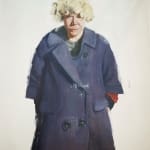 Brett Amory large scale portrait of woman detail