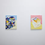 Installation photo of Michael Mcgregor paintings