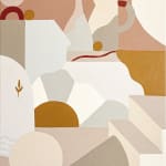 Warm earth-tone painting by Madi