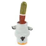 Katie Kimmel's ceramic sculpture of a duck in a vase