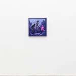 Corey K. Lamb - three female figures in a purple forest standing over a body