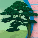 detail shot of painting