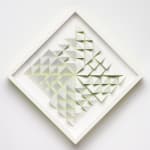 wooden wall sculpture by sean newport - green