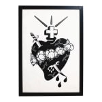 Christopher Martin, Sacred Heart with Cotton Peddles, 2021