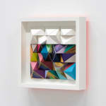 Sean Newport abstract colorful wall sculpture