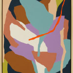 Fernanda Martinez's painting of various abstract shapes and colors