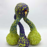Corrie Wille - sculpture of abstract spheres connecting one another forms a cones shape.