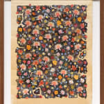 Collage of various flowers on a black background