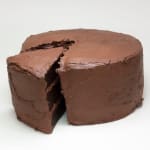 Stephen Morrison sculture of chocolate cake and slice of cake